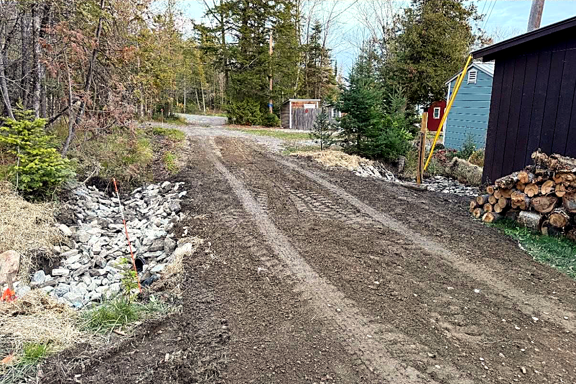 After: Driveway Grading & Drainage